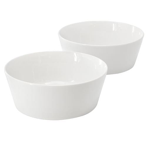 Gibson Home 2 Piece 6.75 Inch Round Fine Ceramic Side Bowl Sets in