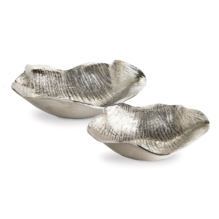 Clarice Decorative Bowls, Set Of 2, Silver