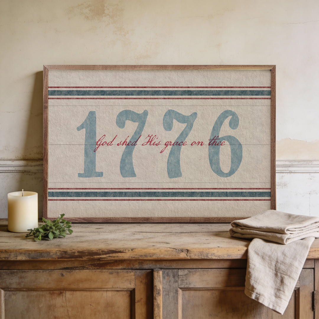 1776 God Shed His Grace Americana