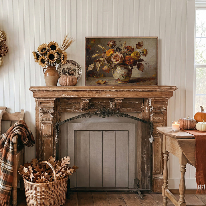 Autumn Rose And Wildflower Arrangement