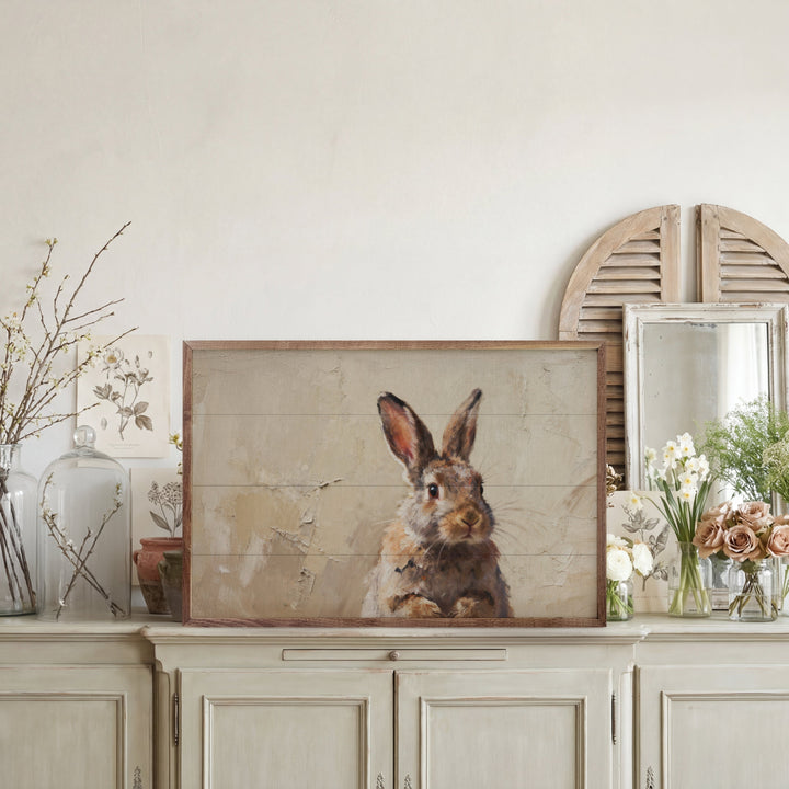 Brown Bunny Looking