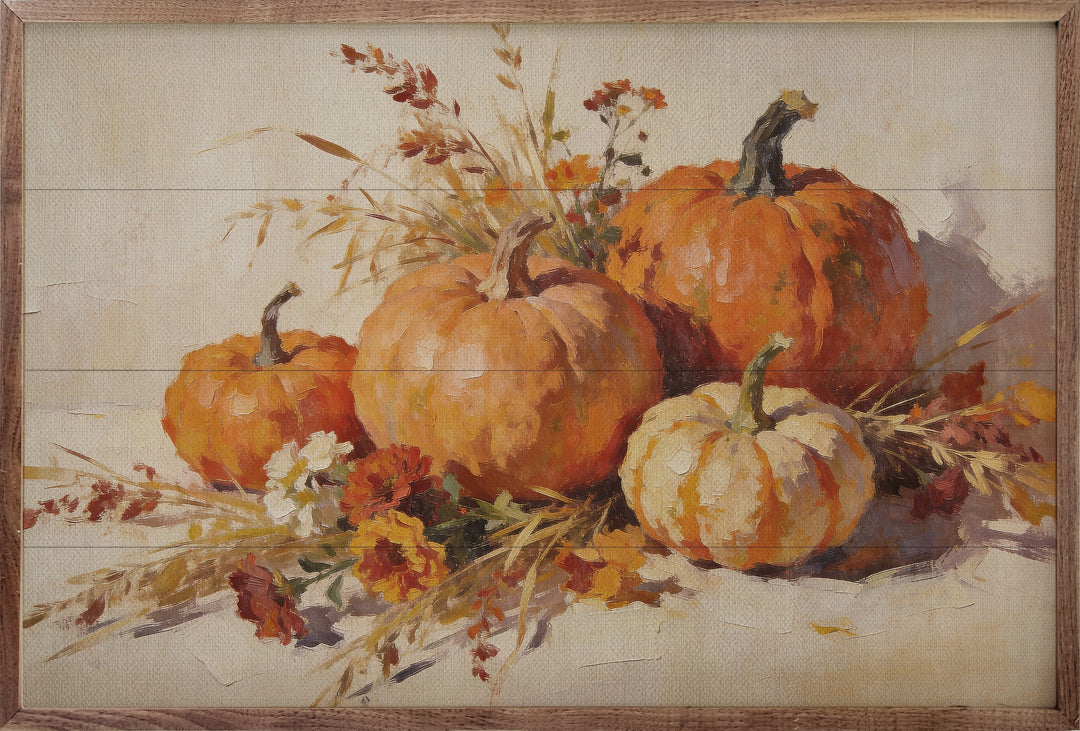Burnished Orange Harvest Pumpkins