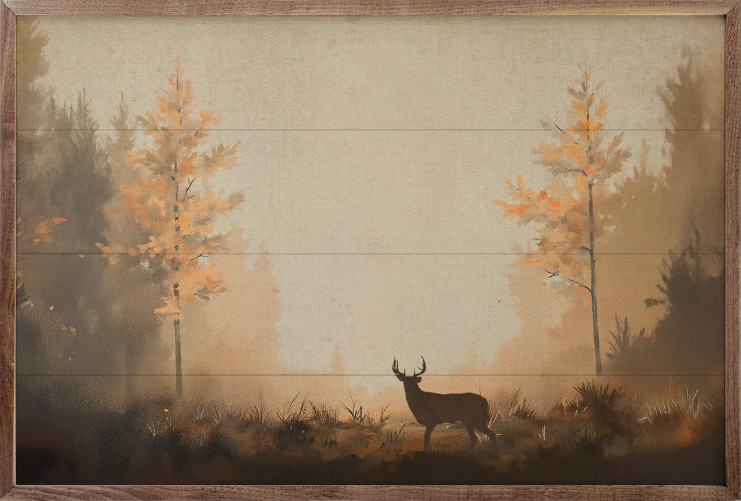 Deer In Autumn Lane