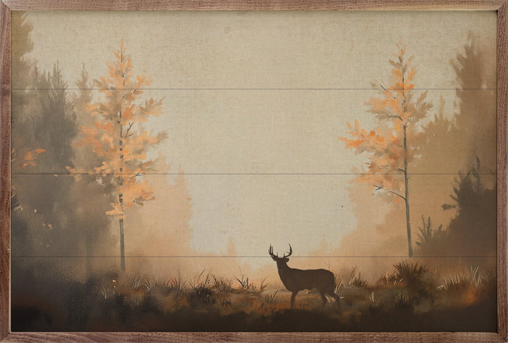 Deer In Autumn Lane