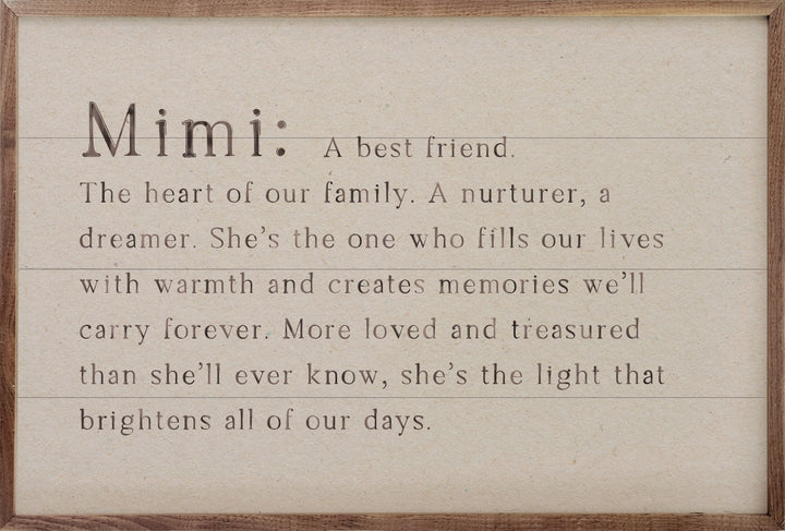 Family Definition Mimi