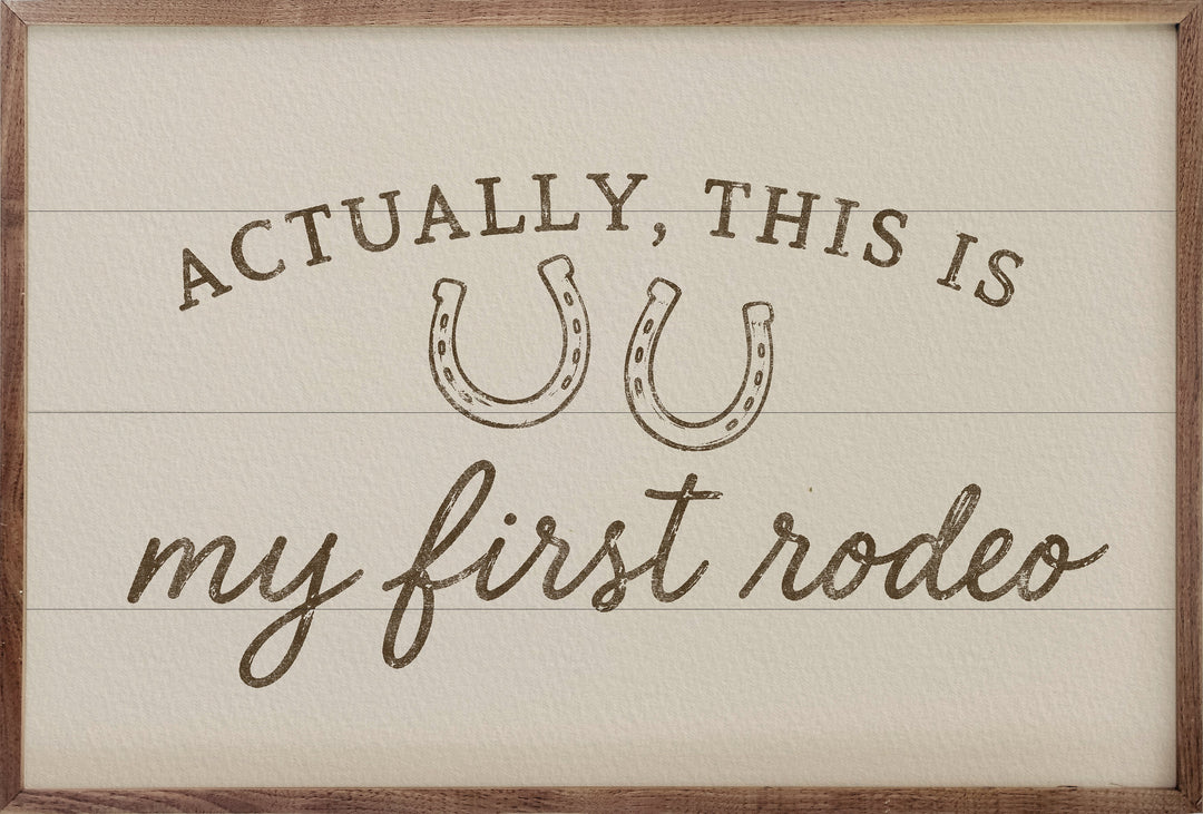 First Rodeo