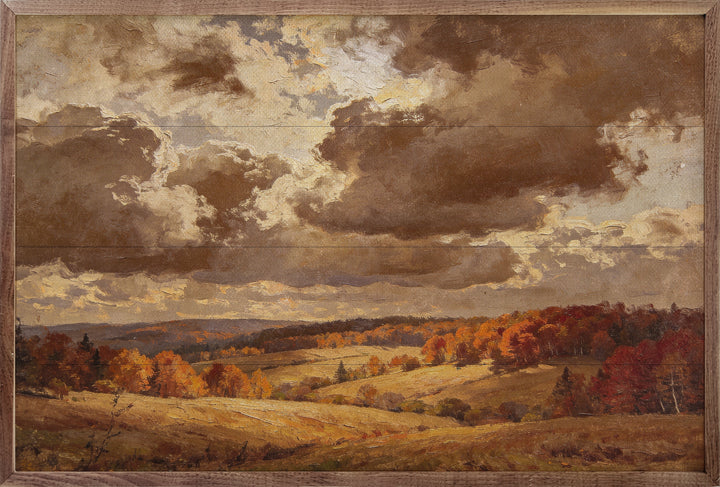 Flyover Autumn Woods