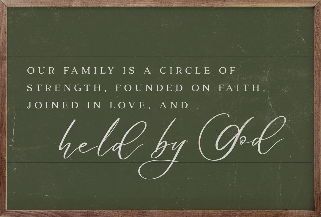 Held By God Green