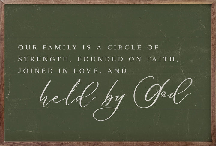 Held By God Green