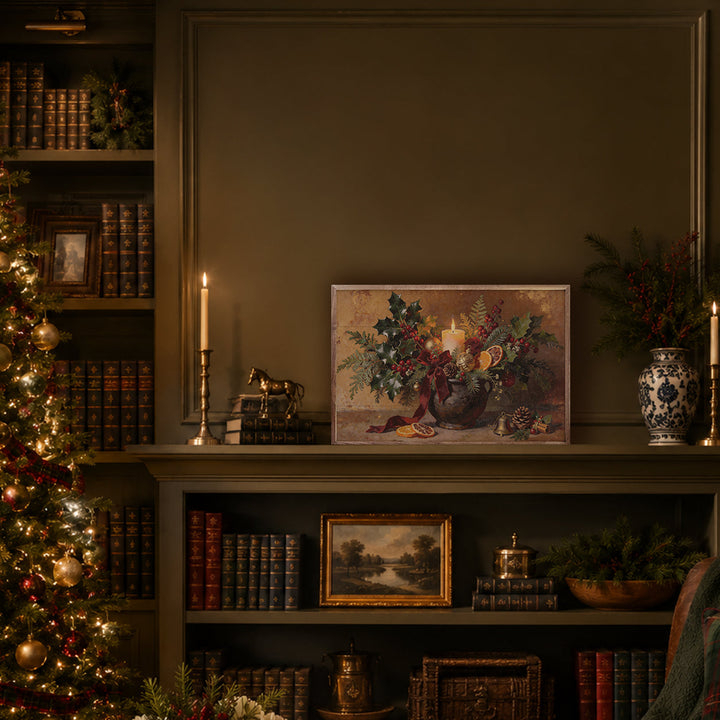Holiday Hearth Arrangement