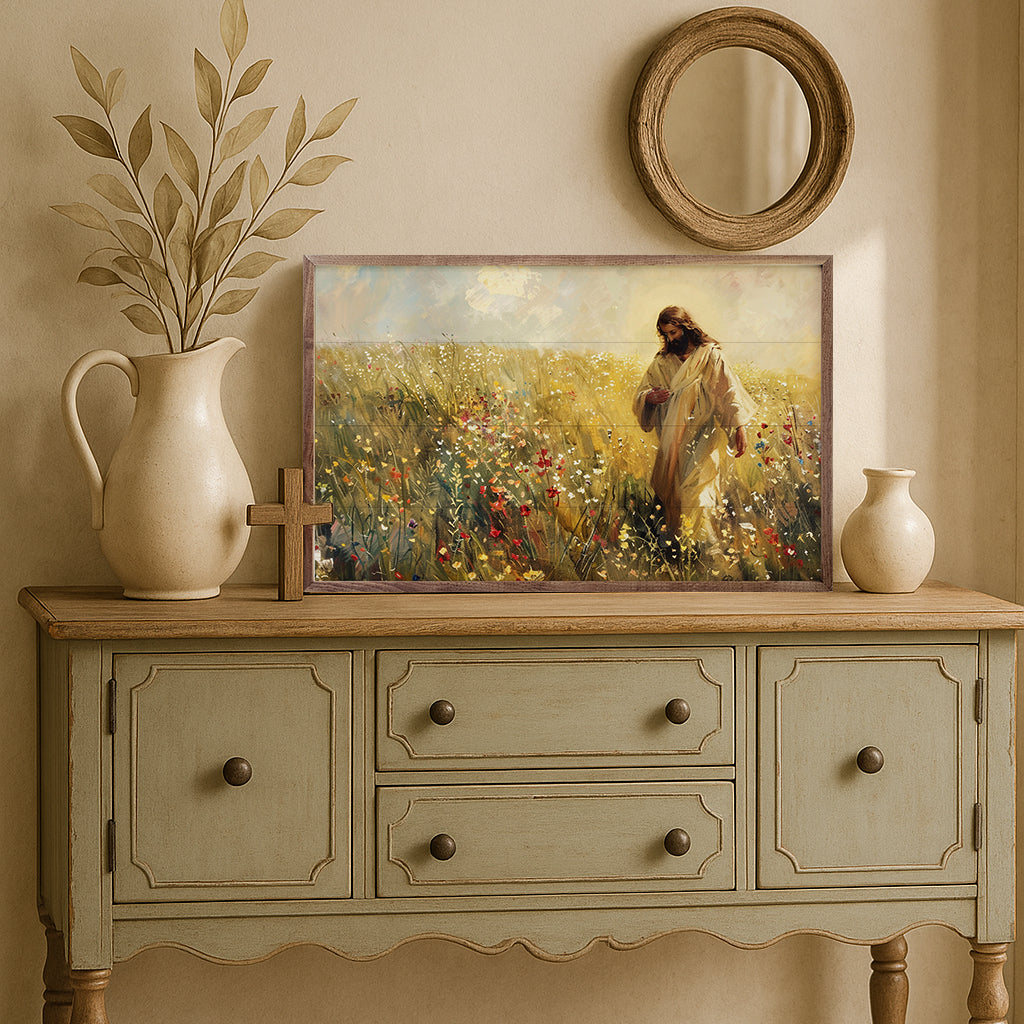 Jesus Among Wildflowers