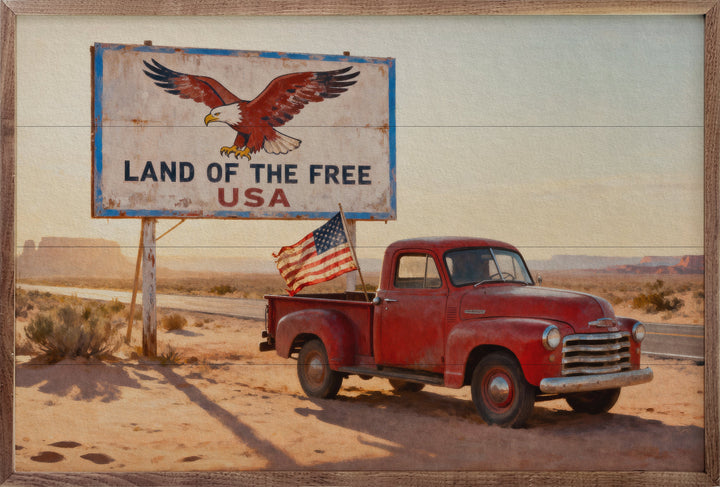 Land Of The Free Truck Print