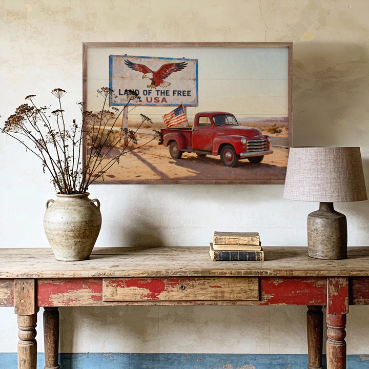 Land Of The Free Truck Print