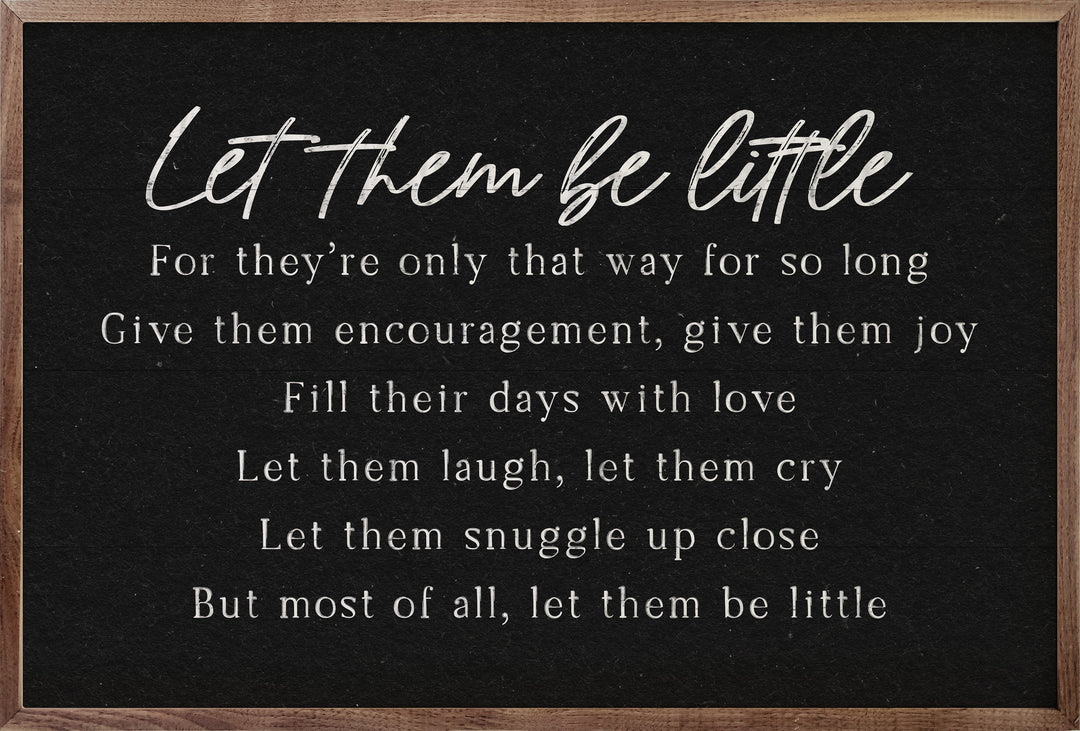 Let Them Be Little