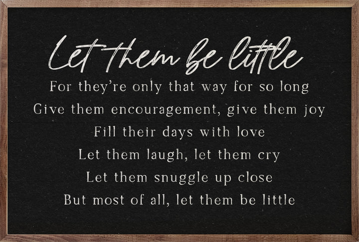 Let Them Be Little