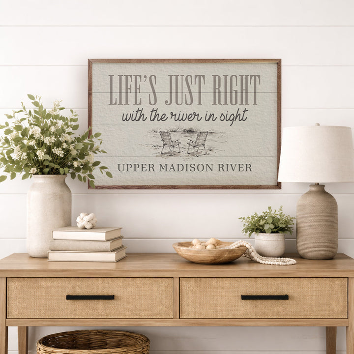 Life's Just Right Personalized River