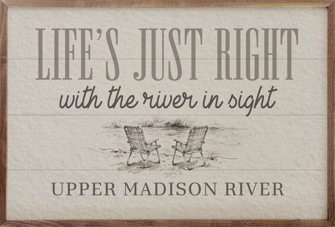 Life's Just Right Personalized River