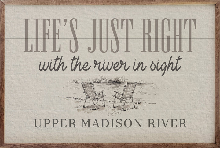 Life's Just Right Personalized River