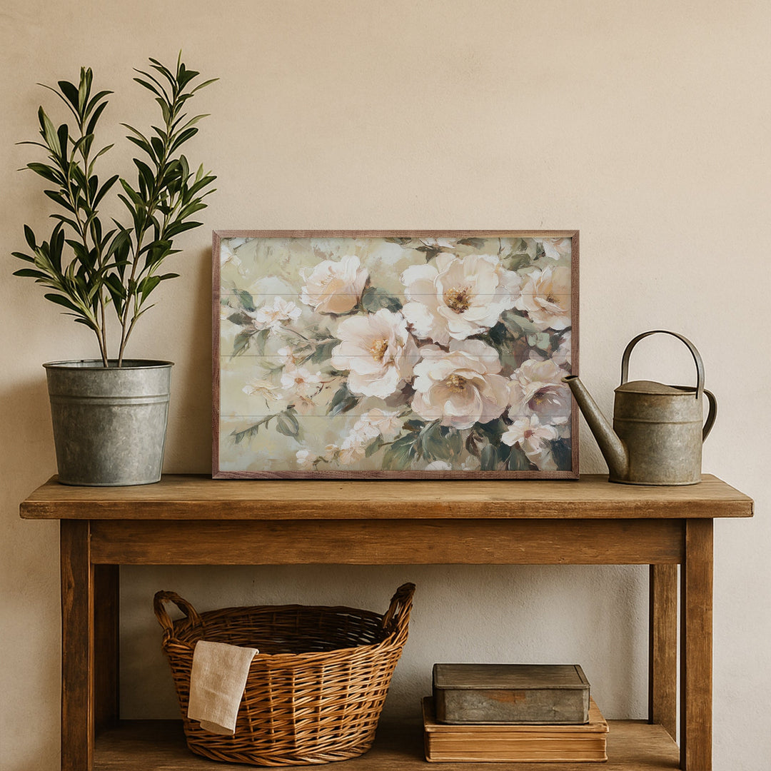 Neutral Blushing Blooms By Petals Prints