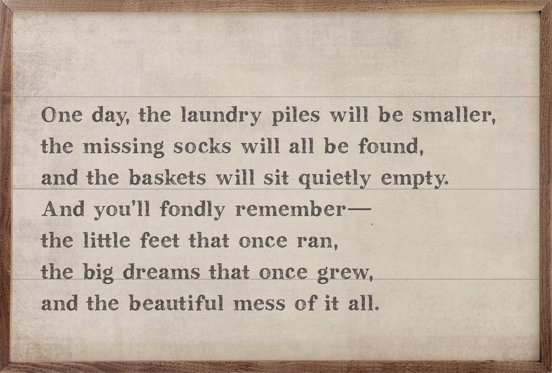 One Day The Laundry Piles