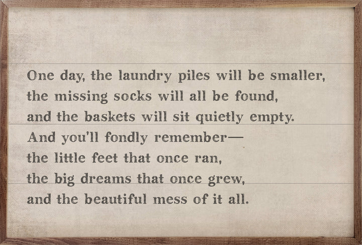 One Day The Laundry Piles