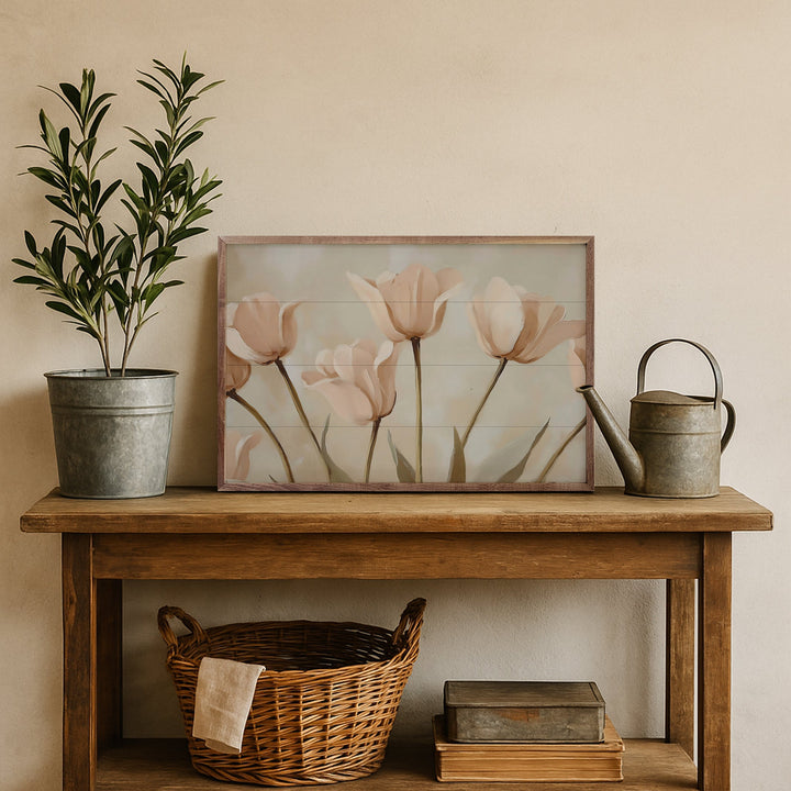 Pale Pink Poppies By Franklyn Gregory