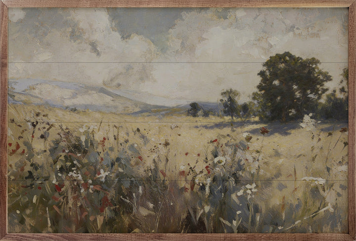 Prairie With Red Flecks
