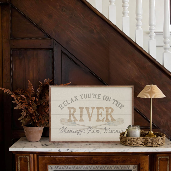 Relax You're On The River Oars Personalized