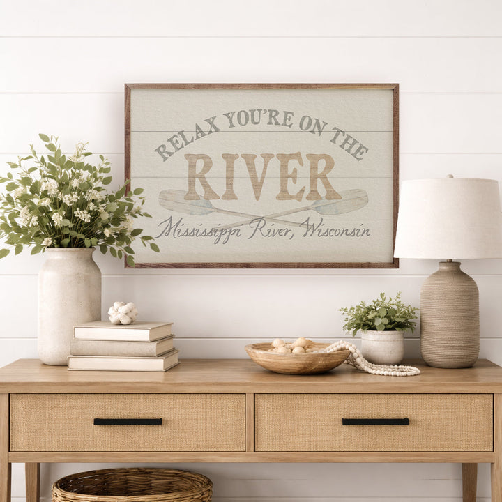 Relax You're On The River Oars Personalized