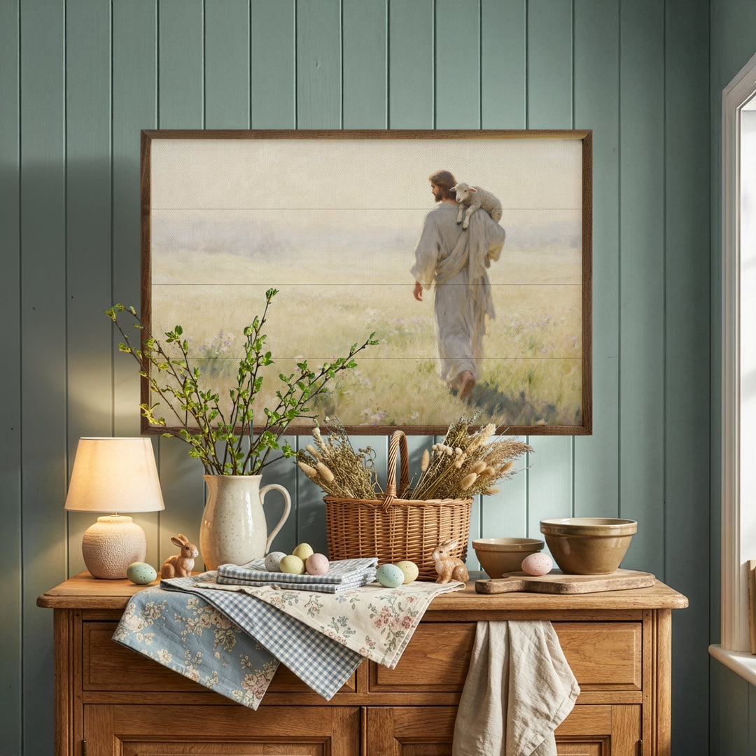 Spring Jesus With Lamb