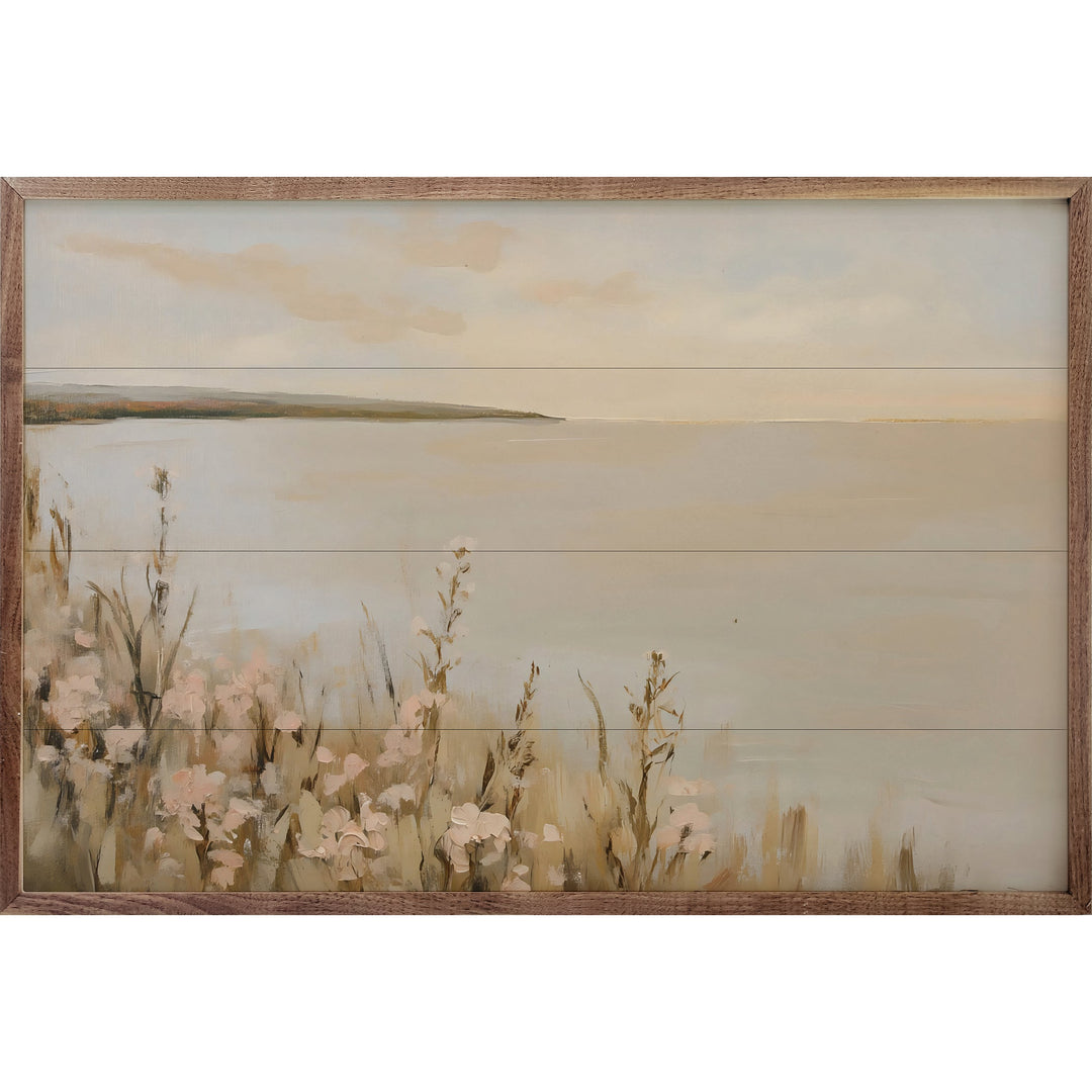 Tranquil Pink Lakeside By Franklyn Gregory