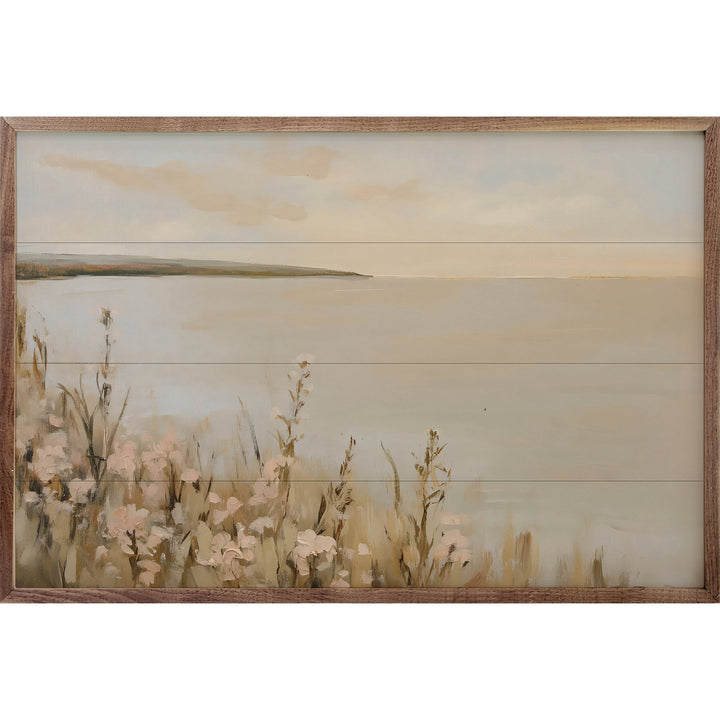 Tranquil Pink Lakeside By Franklyn Gregory