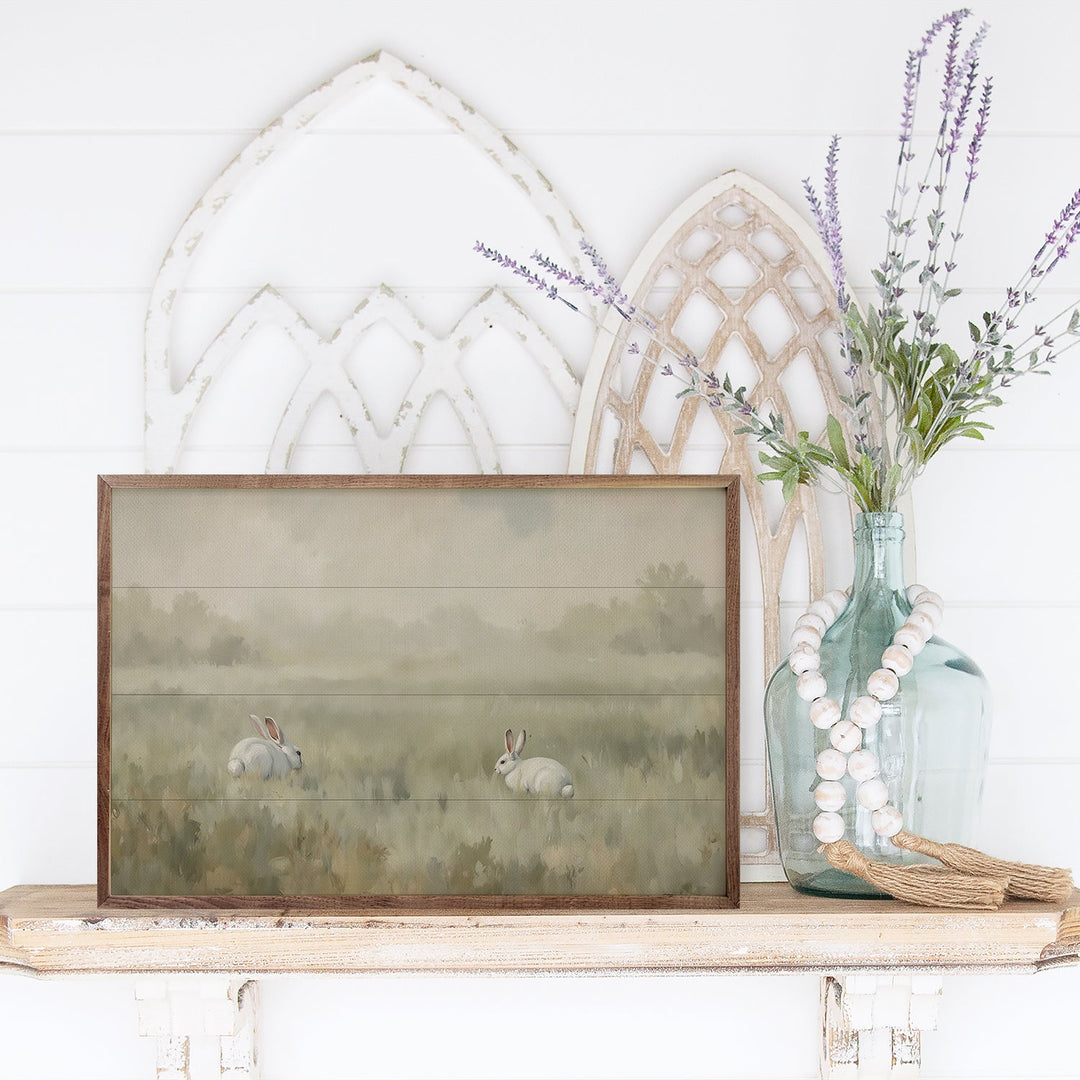 Two Bunnies in Distant Field