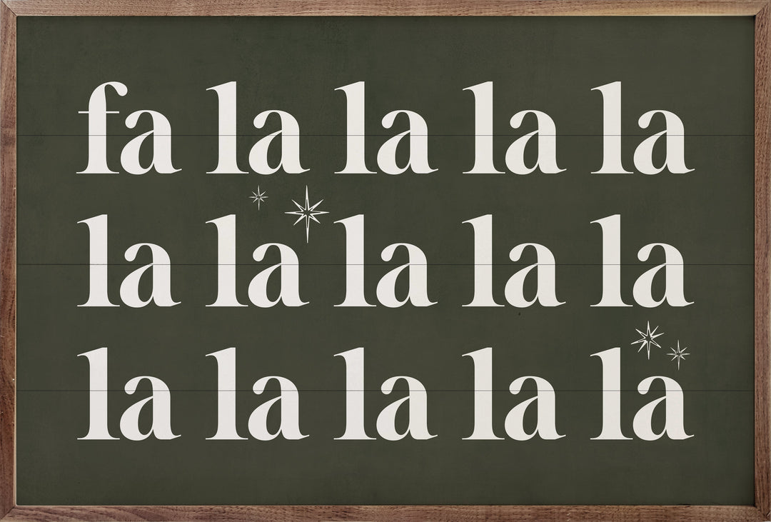 Fa La La La Stars Green