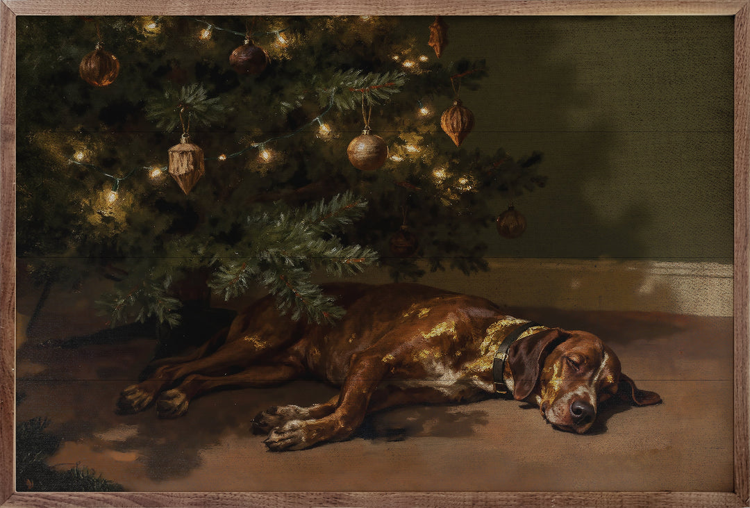 Hound Under The Christmas Tree