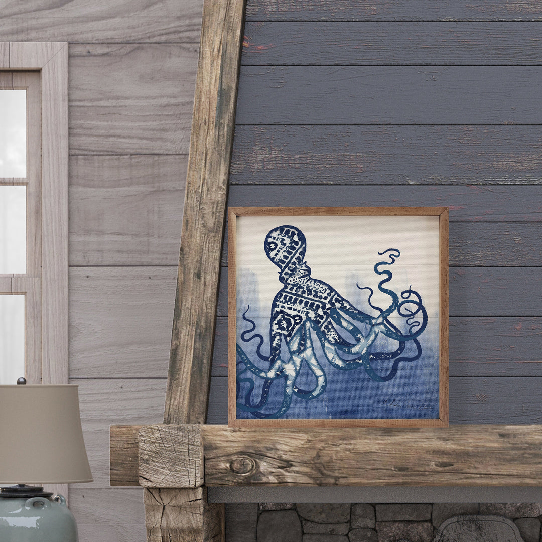 Blue Pattern 2 Octopus By Audrey Jeanne Roberts