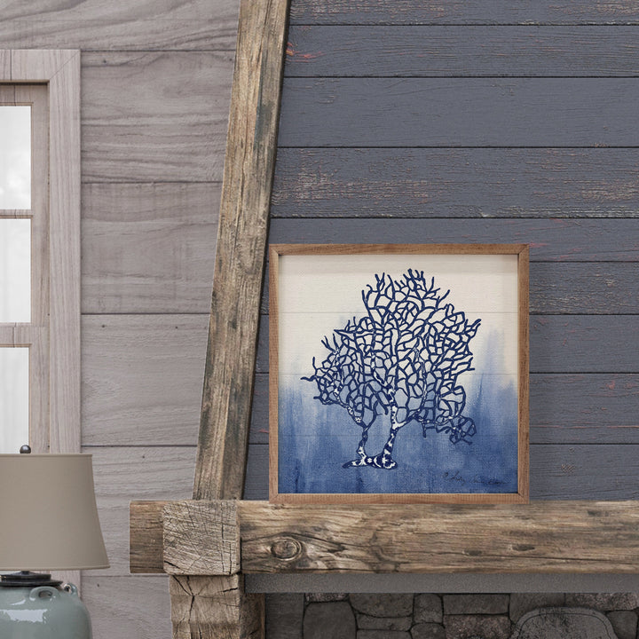 Blue Pattern 3 Coral By Audrey Jeanne Roberts