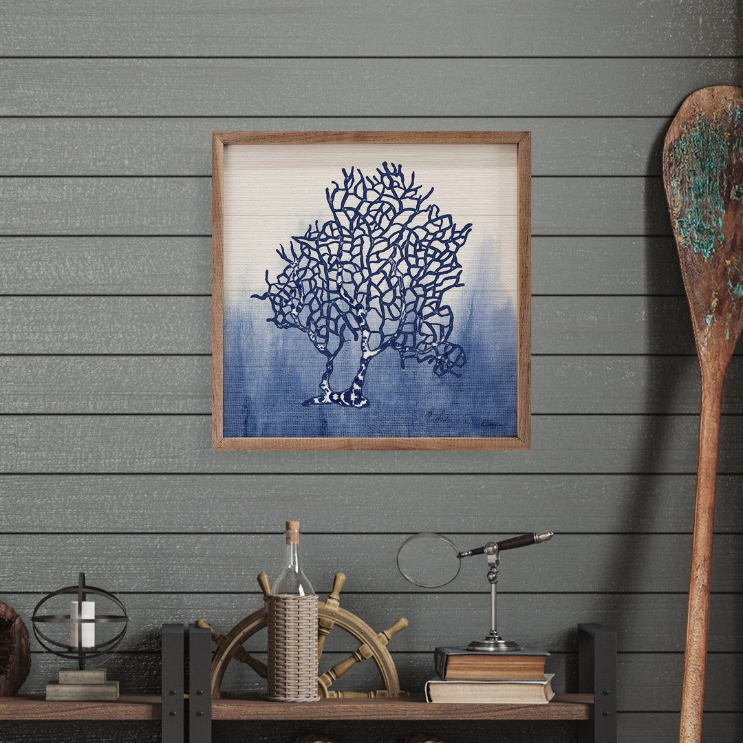 Blue Pattern 3 Coral By Audrey Jeanne Roberts