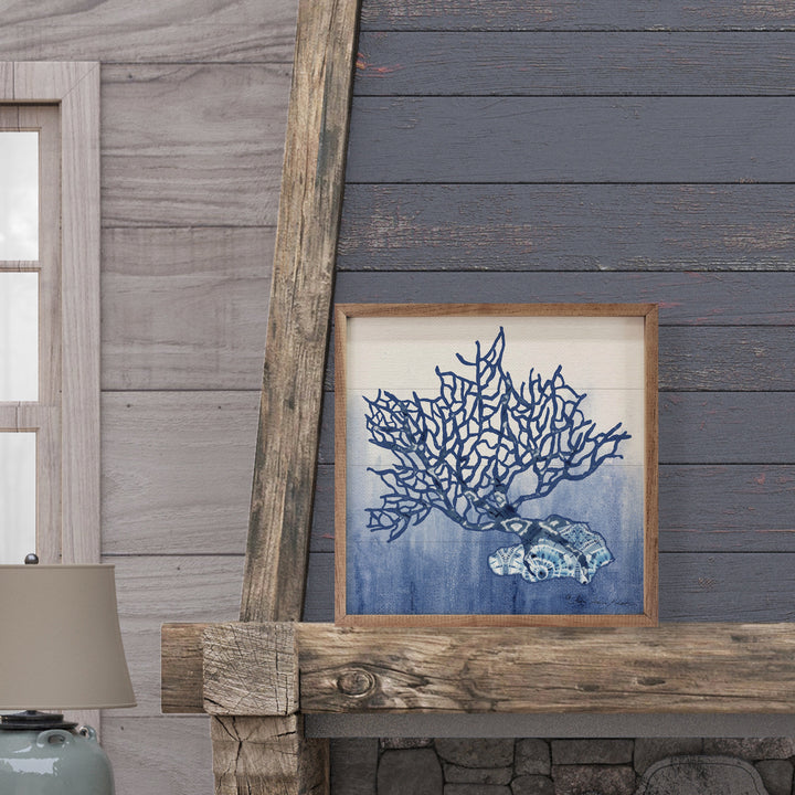 Blue Pattern 4 Coral By Audrey Jeanne Roberts