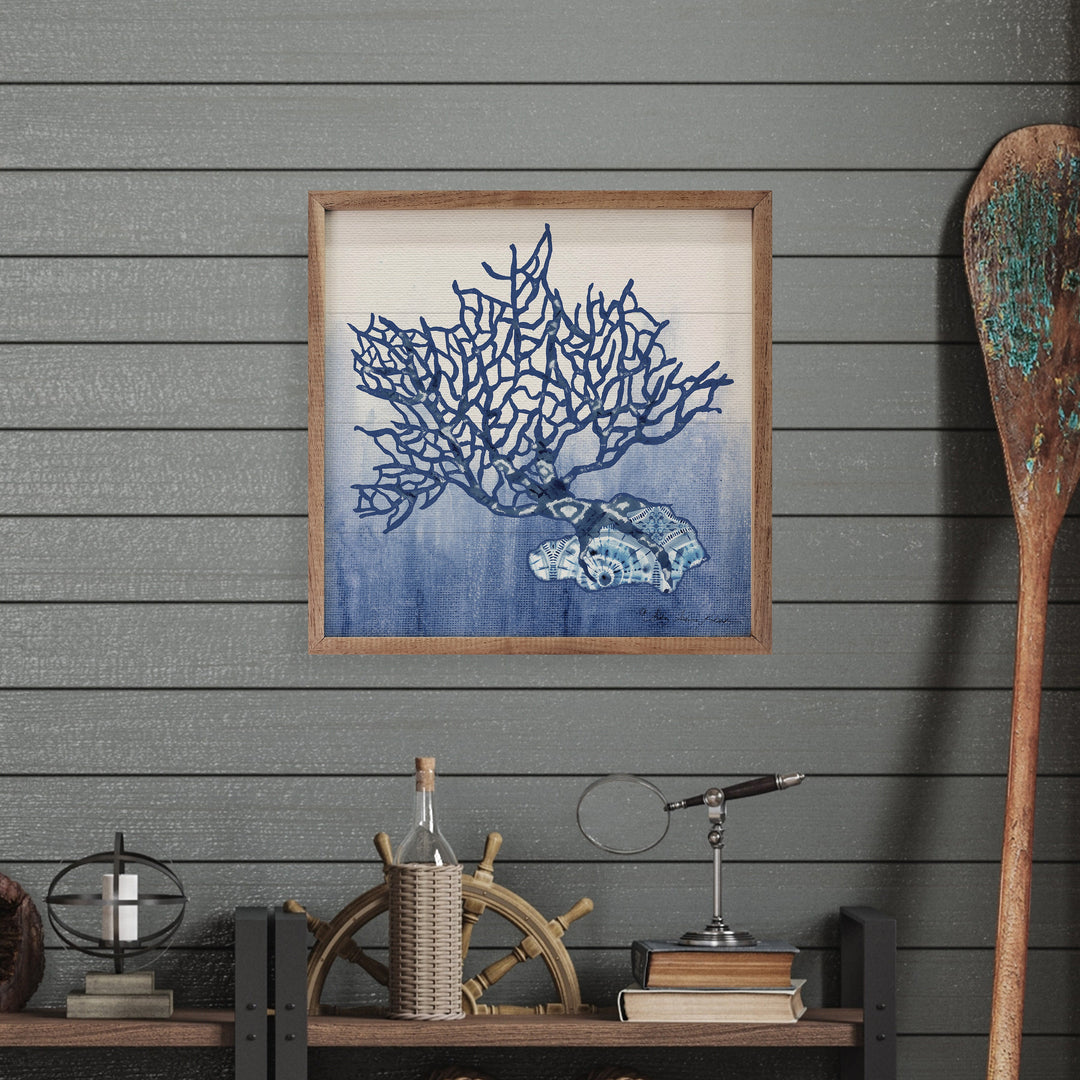 Blue Pattern 4 Coral By Audrey Jeanne Roberts