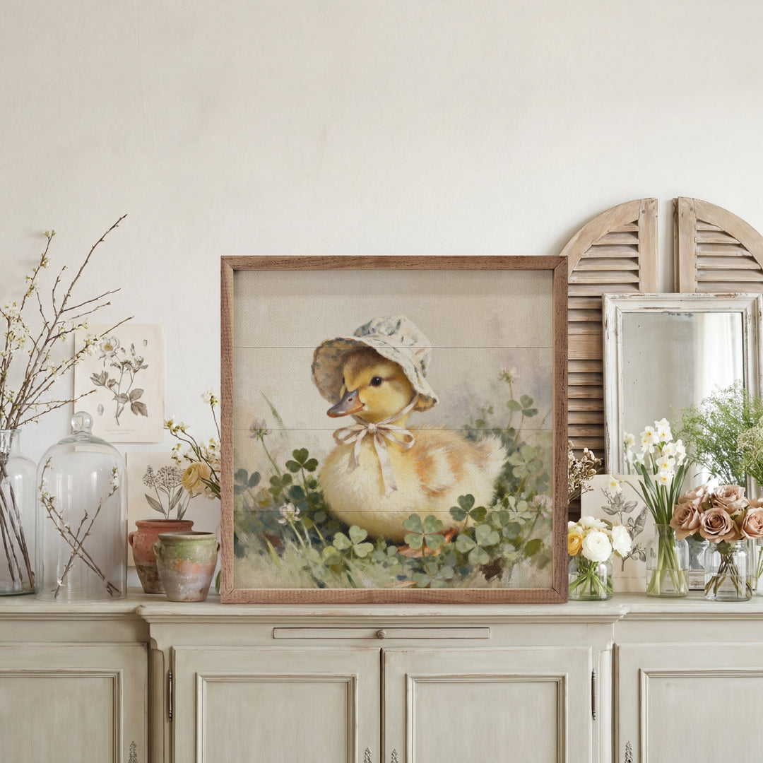 Duckling In Bonnet