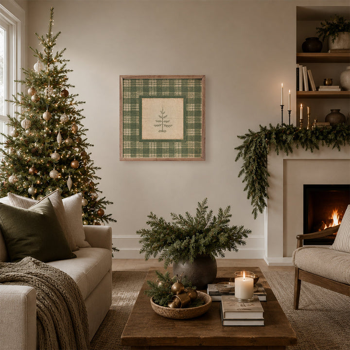 Evergreen Plaid Tree