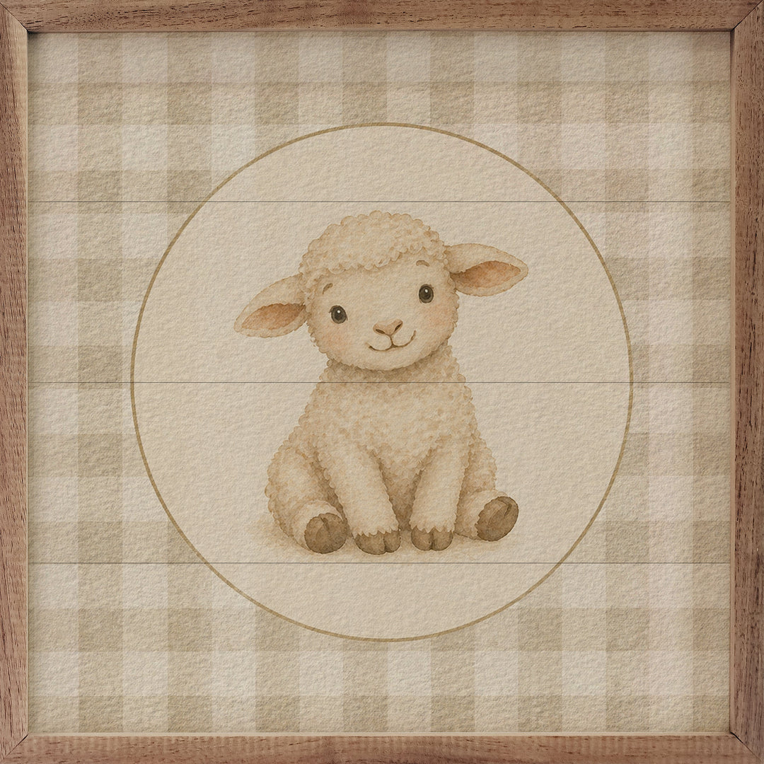 Farm Charm Check Sheep