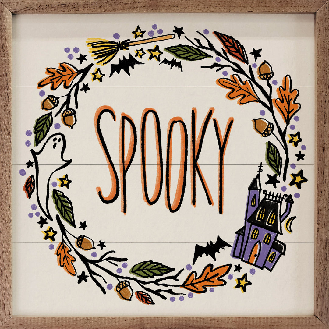 Halloween Wreath I Spooky By Anne Tavoletti
