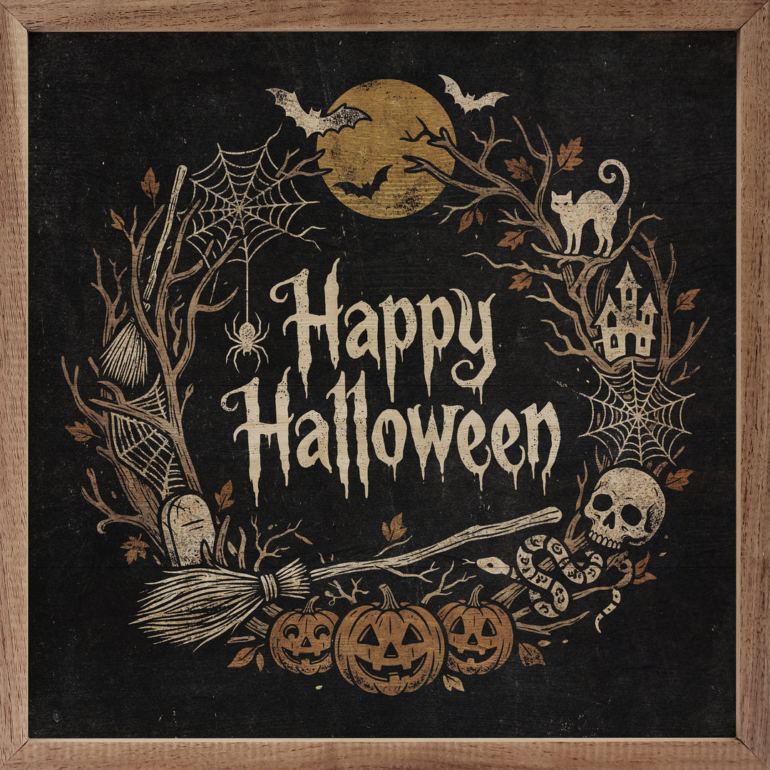 Happy Halloween Wreath