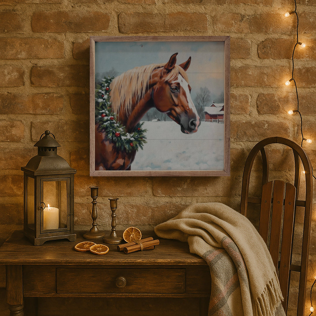 Horse With Wreath