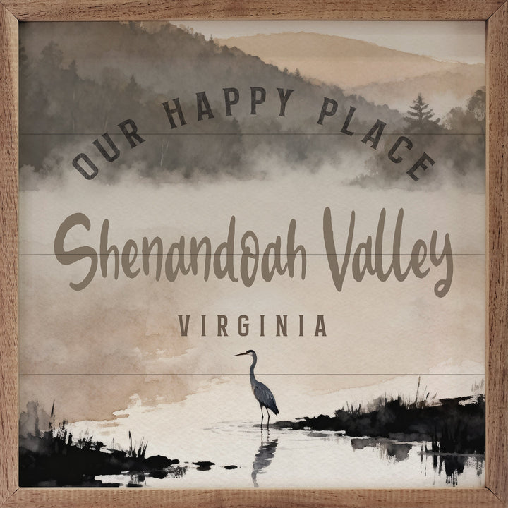 Our Happy Place Heron Personalized