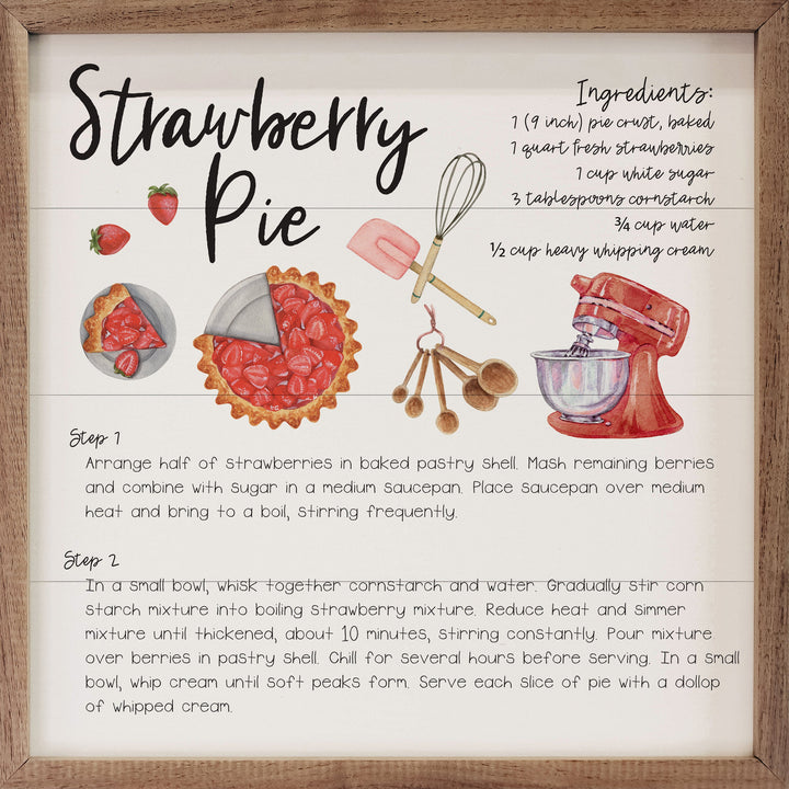Recipe Strawberry Pie White