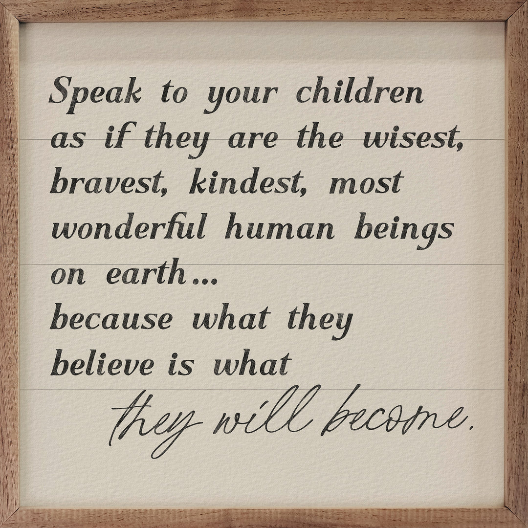 Speak To Your Children
