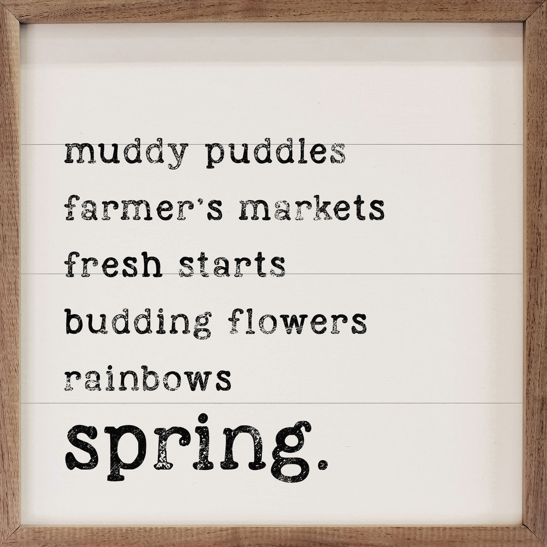 Spring List White